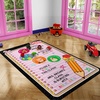 image:imagePersonalized Teacher Classroom Rug  Back to School Welcome Mat with A Plus Style  Custom Teacher Gift for Classroom Decor Composition Notebook Rugs Gift Crayon BoxClipboard Style