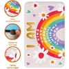 image:imagePersonalized Teacher Classroom Rug  Back to School Welcome Mat with A Plus Style  Custom Teacher Gift for Classroom Decor Composition Notebook Rugs Gift Crayon BoxRainbow