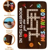 image:imagePersonalized Teacher Classroom Rug  Back to School Welcome Mat with A Plus Style  Custom Teacher Gift for Classroom Decor Composition Notebook Rugs Gift Crayon BoxCrossword Style