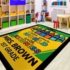 image:imagePersonalized Teacher Classroom Rug  Back to School Welcome Mat with A Plus Style  Custom Teacher Gift for Classroom Decor Composition Notebook Rugs Gift Crayon BoxCrayon Box
