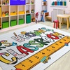 image:imagePersonalized Teacher Classroom Rug  Back to School Welcome Mat with A Plus Style  Custom Teacher Gift for Classroom Decor Composition Notebook Rugs Gift Crayon BoxAlphabet Doodle Letters