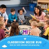 image:imagePersonalized Teacher Round Rug with Name  Custom Composition Notebook Carpet for Reading Corner Classroom  Soft Area Mat with Crayon Gift for Teachers Kids Floor Mat Music NoteGalaxy Pattern