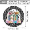 image:imagePersonalized Teacher Round Rug with Name  Custom Composition Notebook Carpet for Reading Corner Classroom  Soft Area Mat with Crayon Gift for Teachers Kids Floor Mat Music NoteNotebook Floral
