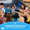 image:imagePersonalized Teacher Round Rug with Name  Custom Composition Notebook Carpet for Reading Corner Classroom  Soft Area Mat with Crayon Gift for Teachers Kids Floor Mat Music NotePencils