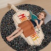 image:imagePersonalized Teacher Round Rug with Name  Custom Composition Notebook Carpet for Reading Corner Classroom  Soft Area Mat with Crayon Gift for Teachers Kids Floor Mat Music NoteGalaxy Pattern