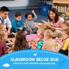 image:imagePersonalized Teacher Round Rug with Name  Custom Composition Notebook Carpet for Reading Corner Classroom  Soft Area Mat with Crayon Gift for Teachers Kids Floor Mat Music NoteDisco Ball Style