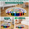 image:imagePersonalized Teacher Round Rug with Name  Custom Composition Notebook Carpet for Reading Corner Classroom  Soft Area Mat with Crayon Gift for Teachers Kids Floor Mat Music NoteMusic Note