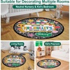 image:imagePersonalized Teacher Round Rug with Name  Custom Composition Notebook Carpet for Reading Corner Classroom  Soft Area Mat with Crayon Gift for Teachers Kids Floor Mat Music NoteCute Notebook