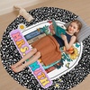 image:imagePersonalized Teacher Round Rug with Name  Custom Composition Notebook Carpet for Reading Corner Classroom  Soft Area Mat with Crayon Gift for Teachers Kids Floor Mat Music NoteNotebook Floral