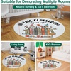 image:imagePersonalized Teacher Round Rug with Name  Custom Composition Notebook Carpet for Reading Corner Classroom  Soft Area Mat with Crayon Gift for Teachers Kids Floor Mat Music NoteBook Corner