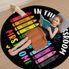 image:imagePersonalized Teacher Round Rug with Name  Custom Composition Notebook Carpet for Reading Corner Classroom  Soft Area Mat with Crayon Gift for Teachers Kids Floor Mat Music NotePencils