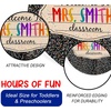 image:imagePersonalized Teacher Round Rug with Name  Custom Composition Notebook Carpet for Reading Corner Classroom  Soft Area Mat with Crayon Gift for Teachers Kids Floor Mat Music NoteGalaxy Pattern