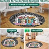 image:imagePersonalized Teacher Round Rug with Name  Custom Composition Notebook Carpet for Reading Corner Classroom  Soft Area Mat with Crayon Gift for Teachers Kids Floor Mat Music NoteNotebook Floral