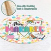 image:imagePersonalized Teacher Round Rug with Name  Custom Composition Notebook Carpet for Reading Corner Classroom  Soft Area Mat with Crayon Gift for Teachers Kids Floor Mat Music NotePolka Dot Style