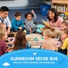 image:imagePersonalized Teacher Round Rug with Name  Custom Composition Notebook Carpet for Reading Corner Classroom  Soft Area Mat with Crayon Gift for Teachers Kids Floor Mat Music NoteFeelings