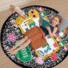 image:imagePersonalized Teacher Round Rug with Name  Custom Composition Notebook Carpet for Reading Corner Classroom  Soft Area Mat with Crayon Gift for Teachers Kids Floor Mat Music NoteCute Notebook