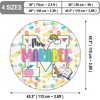 image:imagePersonalized Teacher Round Rug with Name  Custom Composition Notebook Carpet for Reading Corner Classroom  Soft Area Mat with Crayon Gift for Teachers Kids Floor Mat Music NotePolka Dot Style
