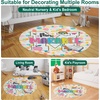 image:imagePersonalized Teacher Round Rug with Name  Custom Composition Notebook Carpet for Reading Corner Classroom  Soft Area Mat with Crayon Gift for Teachers Kids Floor Mat Music NotePolka Dot Style