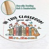 image:imagePersonalized Teacher Round Rug with Name  Custom Composition Notebook Carpet for Reading Corner Classroom  Soft Area Mat with Crayon Gift for Teachers Kids Floor Mat Music NoteBook Corner