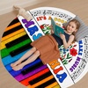 image:imagePersonalized Teacher Round Rug with Name  Custom Composition Notebook Carpet for Reading Corner Classroom  Soft Area Mat with Crayon Gift for Teachers Kids Floor Mat Music NoteMusic Note