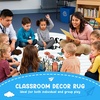 image:imagePersonalized Teacher Round Rug with Name  Custom Composition Notebook Carpet for Reading Corner Classroom  Soft Area Mat with Crayon Gift for Teachers Kids Floor Mat Music NoteBook Corner