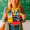 image:imagePersonalized Welcome Door Sign for Classroom  Custom Teacher Name Sign Classroom Door Sign Back To School Decoration Teacher Signs for Classroom Custom Name TeacherWelcome to