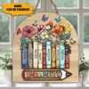 image:imagePersonalized Welcome Door Sign for Classroom  Custom Teacher Name Sign Classroom Door Sign Back To School Decoration Teacher Signs for Classroom Custom Name TeacherFlowers and Books Style