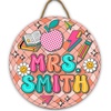 image:imagePersonalized Welcome Door Sign for Classroom  Custom Teacher Name Sign Classroom Door Sign Back To School Decoration Teacher Signs for Classroom Custom Name TeacherGroovy Style