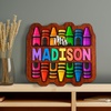 image:imagePersonalized Welcome Door Sign for Classroom  Custom Teacher Name Sign Classroom Door Sign Back To School Decoration Teacher Signs for Classroom Custom Name TeacherPencils