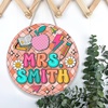image:imagePersonalized Welcome Door Sign for Classroom  Custom Teacher Name Sign Classroom Door Sign Back To School Decoration Teacher Signs for Classroom Custom Name TeacherGroovy Style