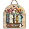 image:imagePersonalized Welcome Door Sign for Classroom  Custom Teacher Name Sign Classroom Door Sign Back To School Decoration Teacher Signs for Classroom Custom Name TeacherFlowers and Books Style