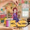 image:imageTeacher Appreciaion Gift Personalized Teacher Wooden Plaque Doll Teacher Sitting On Pencil Sign Colorful Abc Alphabet Desk Sign Back To School Gifts For Teacher Women With Name Sign DOLL TEACHER
