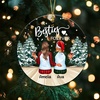 image:imageBestie Ornament Personalized  Best Friend Bestie Ornament Unbiological Sister Ornament Personalized Acrylic Christmas Ornaments Gift for BFF Soul Sister Snow