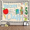 image:imageCHILLGEN Customized Classroom Tapestry Welcome Back To School Teacher Banner Hanger Teacher Tapestry with Name First Day of School Gifts for Playroom Classroom School Decor CLASS06CLASS01