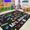 image:imageColorful Classroom Rug for Kids Handprints Area Rug School Rugs Classrooms 8x10 Handprint Soft Classroom Carpets Non Slip for Teen Kid Boy Girl Art Room Elemenrary Kindergarten Daycare HandTreeArtist02