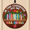 image:imagePersonalized Teacher Appreciation Gifts Teacher Door Signs Welcome Sign for Classroom Door Floral Teacher Name Sign Back to School Door Hanger Teacher Gifts from Students Wooden Plaque Floral Book