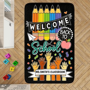 image:imageClassroom Rugs for Kids Colorful Bow Area Rug for Kids Room Decor Classroom Carpet Back to School Rug for Preschool Bedroom Rugs for ToddlersColorful Pencil