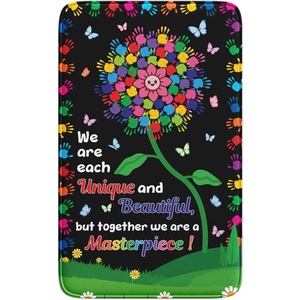 image:imageColorful Classroom Rug for Kids Handprints Area Rug School Rugs Classrooms 8x10 Handprint Soft Classroom Carpets Non Slip for Teen Kid Boy Girl Art Room Elemenrary Kindergarten Daycare HandTreeHandtree