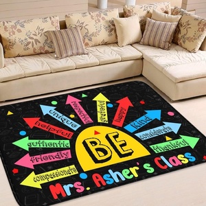 image:imageColorful Classroom Rug for Kids Handprints Area Rug School Rugs Classrooms 8x10 Handprint Soft Classroom Carpets Non Slip for Teen Kid Boy Girl Art Room Elemenrary Kindergarten Daycare HandTreeBe