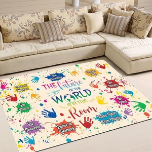 image:imageColorful Classroom Rug for Kids Handprints Area Rug School Rugs Classrooms 8x10 Handprint Soft Classroom Carpets Non Slip for Teen Kid Boy Girl Art Room Elemenrary Kindergarten Daycare HandTreeThe Future