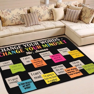 image:imageColorful Classroom Rug for Kids Handprints Area Rug School Rugs Classrooms 8x10 Handprint Soft Classroom Carpets Non Slip for Teen Kid Boy Girl Art Room Elemenrary Kindergarten Daycare HandTreeChange