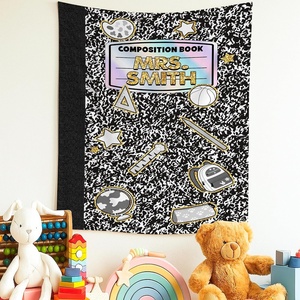 image:imageCustomize Classroom Tapestry Decor Custom Composition Notebook Welcome Teachers Name Classrooms Banner Custom Classroom Tapestries Welcome To My Class Wall Hanging Kindergarten Learning Design 1Design 3