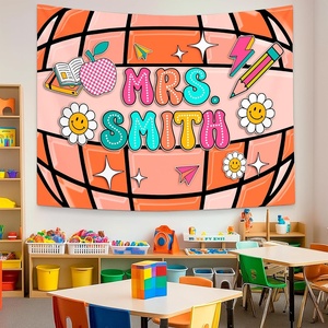 image:imageCustomize Classroom Tapestry Decor Custom Composition Notebook Welcome Teachers Name Classrooms Banner Custom Classroom Tapestries Welcome To My Class Wall Hanging Kindergarten Learning Design 1Design 5