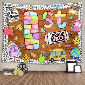 image:imageCustomize Classroom Tapestry Decor Custom Composition Notebook Welcome Teachers Name Classrooms Banner Custom Classroom Tapestries Welcome To My Class Wall Hanging Kindergarten Learning Design 112