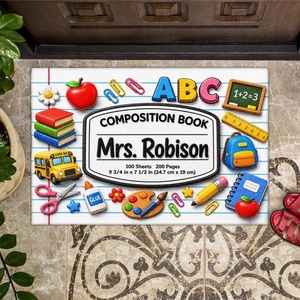 image:imagePersonalized Classroom Doormat 3D Effect Doormat for Classroom Decor Custom Notebook Floor Mat Back to School Door Mat for Preschool Elementary Teacher Gift7