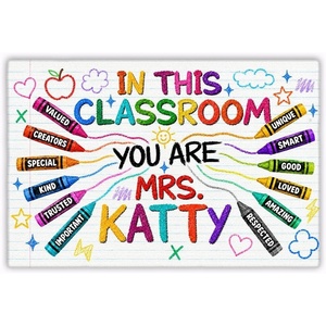 image:imagePersonalized Classroom Doormat 3D Effect Doormat for Classroom Decor Custom Notebook Floor Mat Back to School Door Mat for Preschool Elementary Teacher Gift6