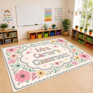 image:imagePersonalized Classroom Rug for Teachers Pink Checkered Gingham Classroom Carpet for Preschool Daycare Reading Corner  Custom Teacher Name Kindergarten Welcome Rug Back to School Decor 1 A4A4