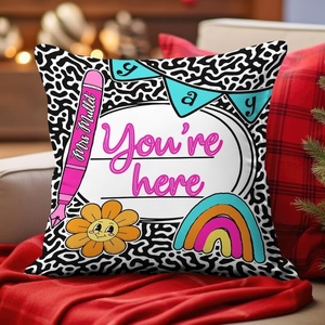 image:imagePersonalized Composition Notebook Pillow Cover 18x18 inch School Pillows Notebook Paper Pattern Throw Pillow Case with Name Pencil Pillows for Classroom Decor Back to School Gifts NOTEBOOKDS09Notebookds05