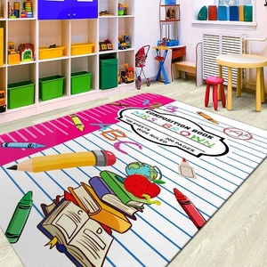 image:imagePersonalized Teacher Classroom Rug  Back to School Welcome Mat with A Plus Style  Custom Teacher Gift for Classroom Decor Composition Notebook Rugs Gift Crayon BoxNotebook Sheet