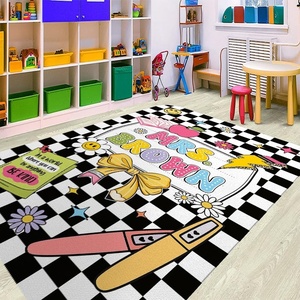 image:imagePersonalized Teacher Classroom Rug  Back to School Welcome Mat with A Plus Style  Custom Teacher Gift for Classroom Decor Composition Notebook Rugs Gift Crayon BoxComposition Notebook